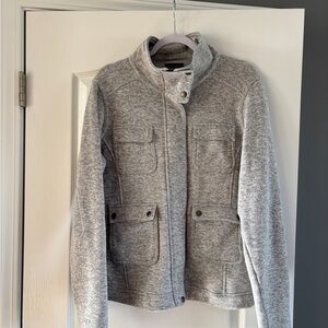 Patagonia Women's Light Gray better sweater material Jacket sz XL